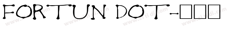 FORTUN DOT字体转换